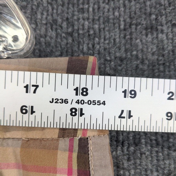 Jamaica Bay Womens Chino Shorts Multi Size 14 Slash Pockets Plaid Cotton Blend - Picture 4 of 10